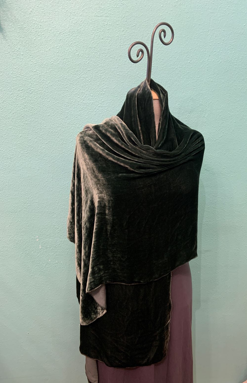 SILK VELVET SHAWL/STOLE - DANA HERBERT ACCESSORIES