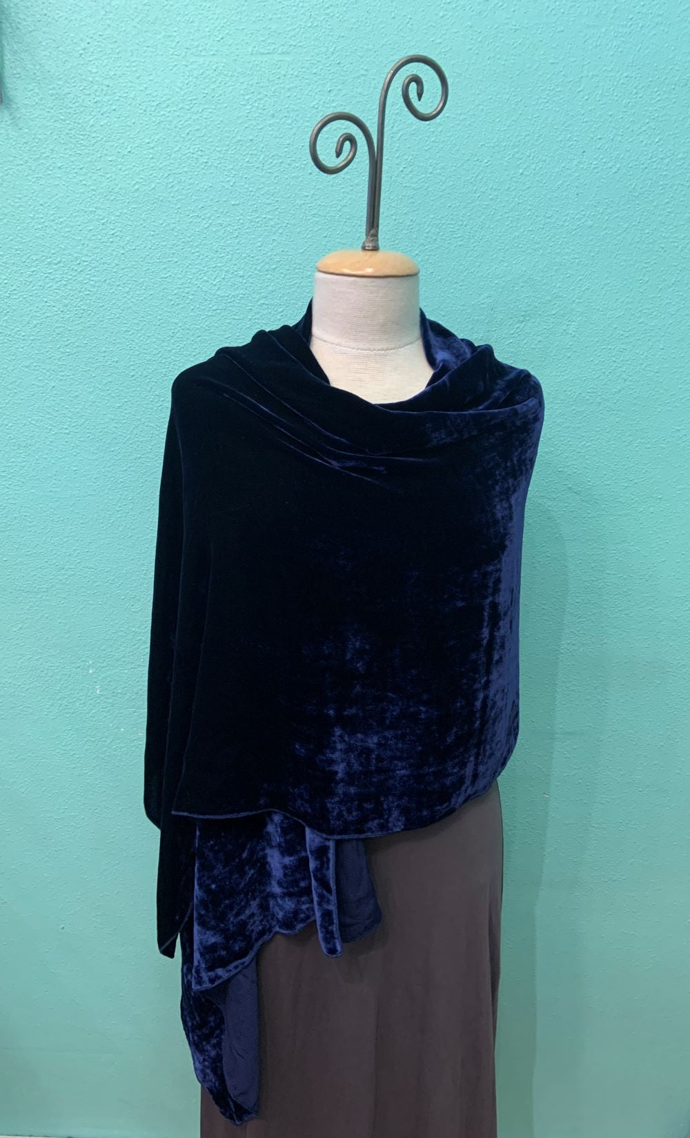 SILK VELVET SHAWL/STOLE - DANA HERBERT ACCESSORIES