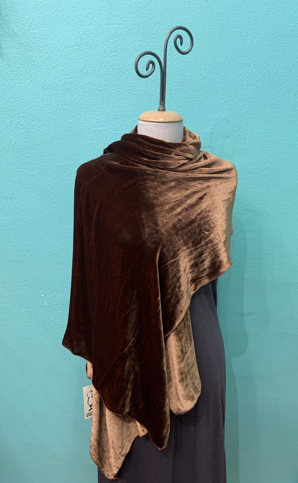 SILK VELVET SHAWL/STOLE - DANA HERBERT ACCESSORIES