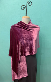 SILK VELVET SHAWL/STOLE - DANA HERBERT ACCESSORIES