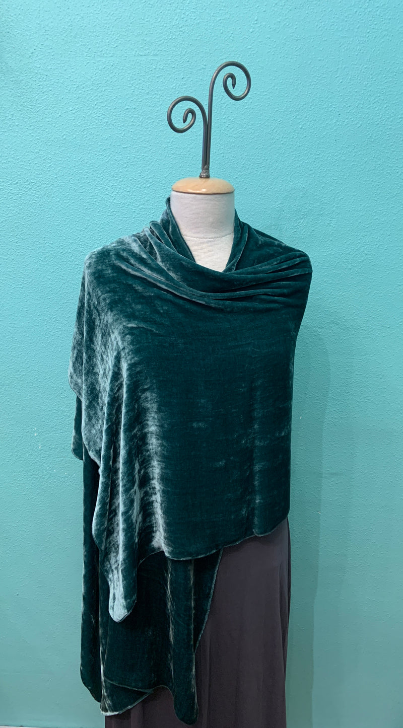 SILK VELVET SHAWL/STOLE - DANA HERBERT ACCESSORIES