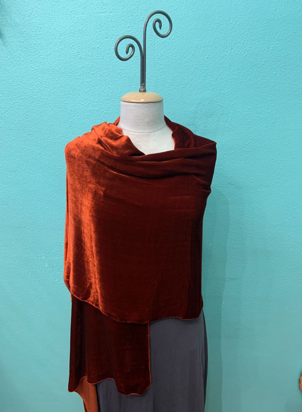 Red Velvet Shawl, shipping Silk Velvet Shawl, Devore Shawl, Vintage Shawl, Velvet Scarf, Evening Shawl, Luxury Scarf, Tassel Shawl, Dark Red Velvet