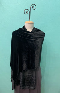 SILK VELVET SHAWL/STOLE - DANA HERBERT ACCESSORIES