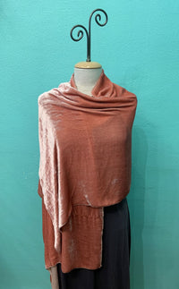 SILK VELVET SHAWL/STOLE - DANA HERBERT ACCESSORIES