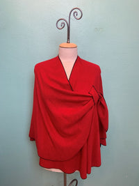 REVERSIBLE CASHMERE SHAWLS W/LOOP-RAPTI FASHIONS