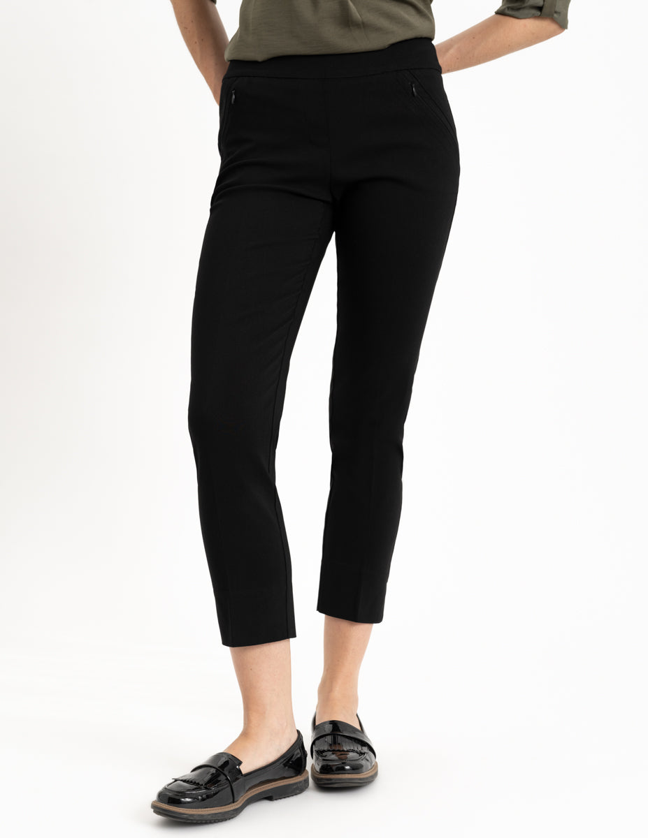 LADIES WOVEN PANT - BLACK - RENUAR