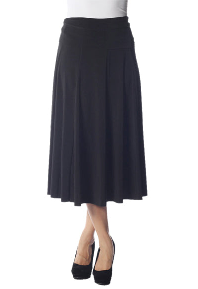 BASIC FOLD OVER PANEL SKIRT-BLACK- LAST TANGO