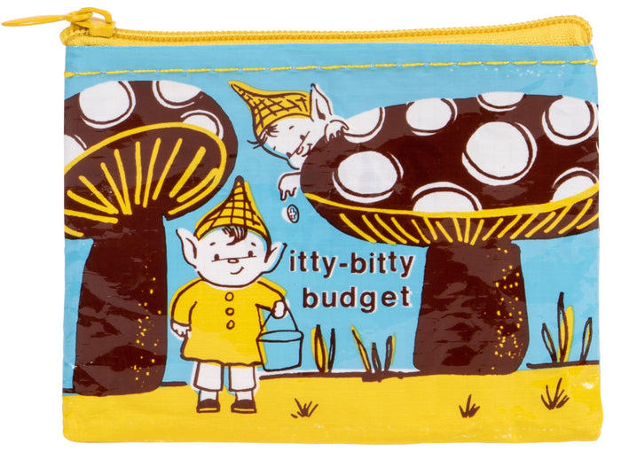 ITTY BITTY BUDGET COIN PURSE - BLUE Q