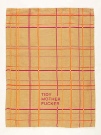 TIDY MOTHERF#$%ER DISH TOWEL - BLUE Q