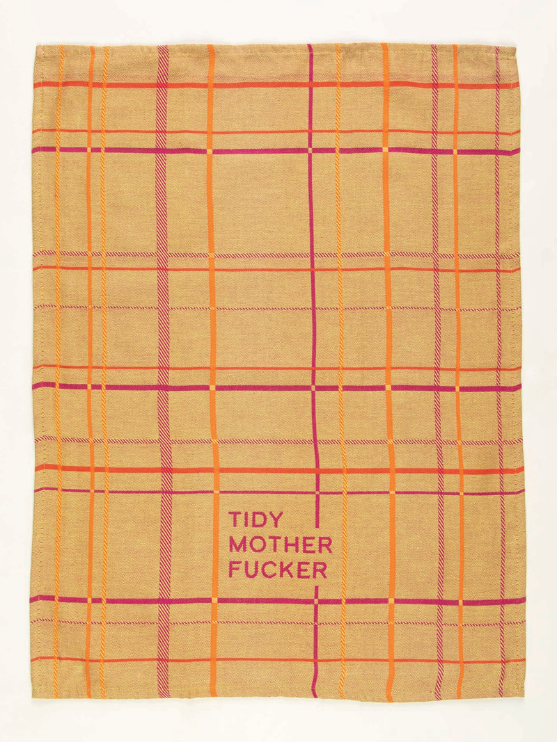 TIDY MOTHERF#$%ER DISH TOWEL - BLUE Q