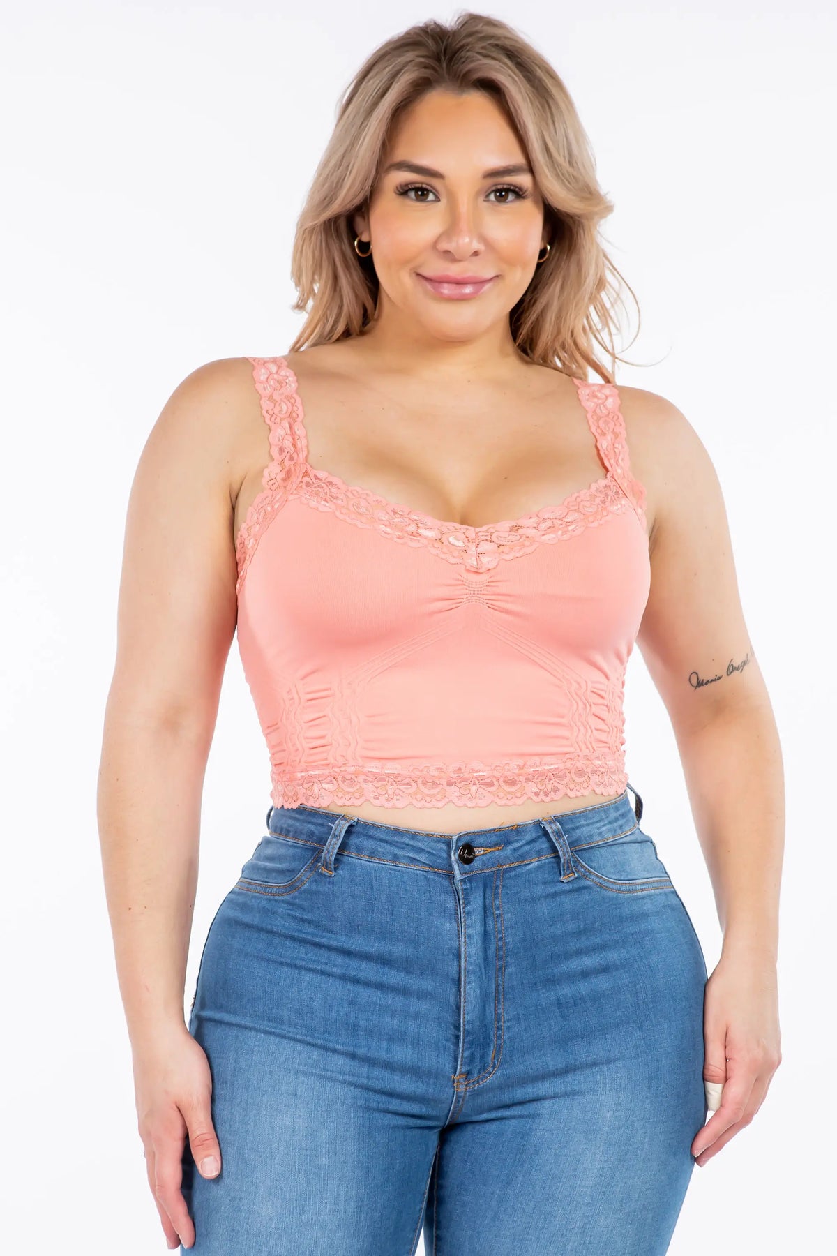 SEAMLESS LACE CORSET BRALETTE -FULL- M. RENA