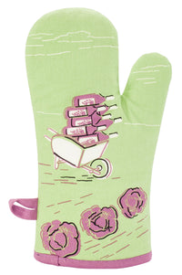 MY FAVORITE SALAD IS WINE OVEN MITT - BLUE Q