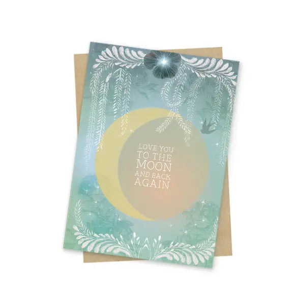 MINI CARD-MOON AND BACK-PAPAYA