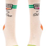 RINGMASTER OF THE SHIT SHOW WOMENS' CREW SOCKS - BLUE Q